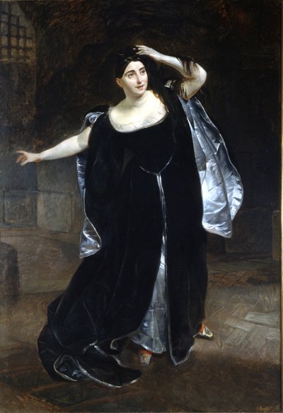 Giuditta Pasta (1797-1865) و "Anne Boleyn" (Anne de Boleyn (Anna or Ann Bolin and Anne Bullen بواسطة كارل بافلوفيتش بريولوف
