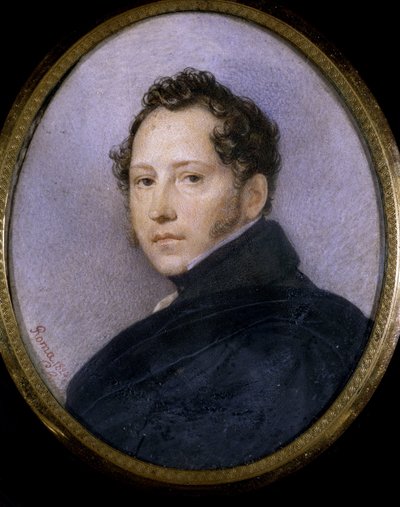 صورة للفنان سيلفستر شدرين (سيلفستر شيدرين) (1791-1830) (صورة للفنان س. شيدرين). عمل كارل بافلوفيتش بريولوف (بريولوف) (1799-1852) ، ألوان مائية على ورق بواسطة كارل بافلوفيتش بريولوف