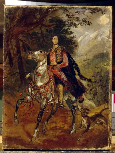 صورة للكونت أناتول نيكولايفيتش ديميدوف (ديميدوف) ، أول أمير لسان دوناتو (1812-1870). لوحة لكارل بافلوفيتش بريولوف (بريولوف) (1799-1852) ، زيت على قماش ، حوالي 1831. الفن الروسي بواسطة كارل بافلوفيتش بريولوف