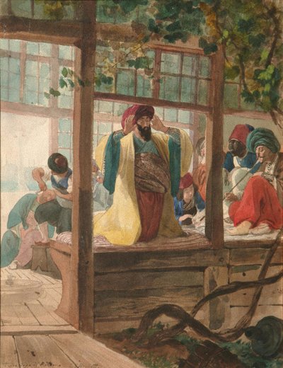 محل حلاقة ، كاليفورنيا. 1849 بواسطة كارل بافلوفيتش بريولوف