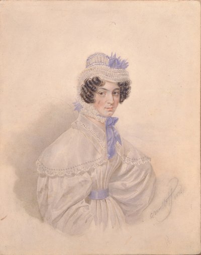 صورة لآنا بوريسوفنا باكونينا 1802-1835 ، 1835 بواسطة كارل بافلوفيتش بريولوف