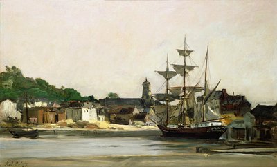 الميناء في Honfleur بواسطة Karl Pierre Daubigny