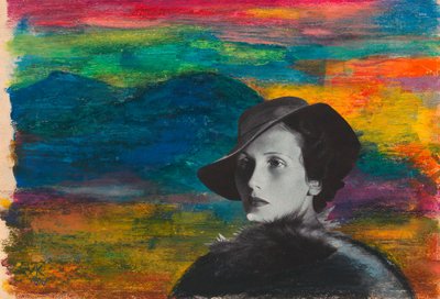 بدون عنوان ، حوالي عام 1939 (ألوان مائية وكولاج على ورق) بواسطة كارل وينر