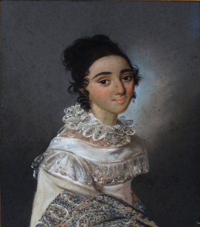 صورة ل Yekaterina Emmanuilovna Abamelik-Lazareva 1806-1880 ، née Bird-Bey ، 1820 بواسطة كارل ويلهلم باردو