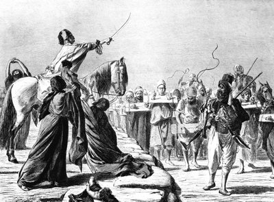 مشهد التجنيد في عهد محمد علي 1881 بواسطة كارل فيلهلم جينتز