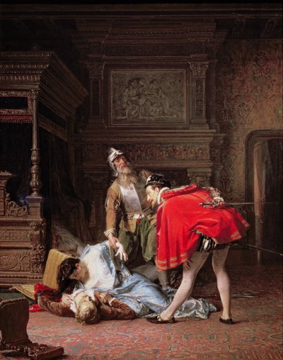 مشهد من ليلة القديس بارثولوميو ، 1870 بواسطة Karlis Fridikh Huns