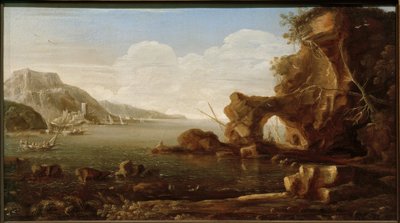 مشهد ساحلي متوسطي بواسطة كاسبار فان إيك