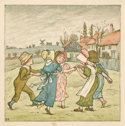 Ring A Ring ORoses (colour litho) بواسطة كيت (بعد) غريناواي