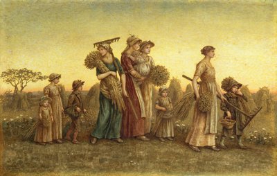 Gleaners Going Home (ألوان مائية على اللوحة) بواسطة كيت غريناواي