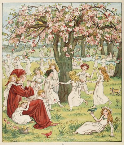 كيف سُرق أطفالهم بعيدًا ، من The Pied Piper of Hamelin ، حانة. 1888 (لون ليثو) بواسطة كيت غريناواي