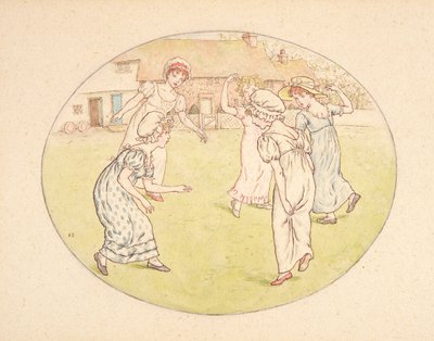 صفير ، رسم توضيحي لـ "لغة الزهور" ، حوالي 1884 (ألوان مائية على ورق) بواسطة كيت غريناواي