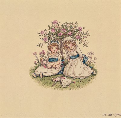 رسم توضيحي لعيد القديس فالنتينز 1902 (مرحاض على ورق) بواسطة كيت غريناواي