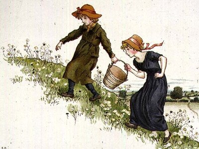 جاك وجيل ، من كتاب 'April Baby's Book of Tunes' 1900 بواسطة كيت غريناواي