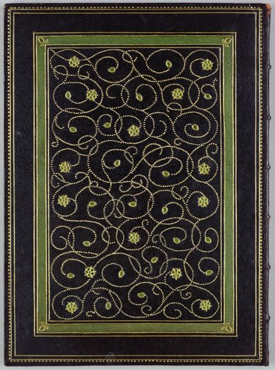غلاف "تاريخ موجز للطباعة" بقلم إيمري ووكر (1851-1933) 1911 (الجلد والذهب) بواسطة كاثرين ادامز