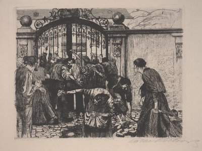 ثورة ويفر ، أو Sturmaus Ein Weberaufstand (حفر) بواسطة كاتي كولويتز