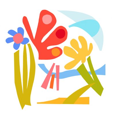 النشوة، 2023 (رسم توضيحي رقمي من ملصقة ورقية أصلية) بواسطة 