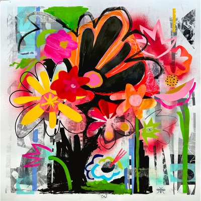 حديقة منتصف الليل، 2025 (وسائط مختلطة على ورق) بواسطة 