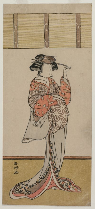 Iwai Hanshiro IV مثل Oiso no Tora ، c. منتصف 1770s. بواسطة كاتسوكاوا شونكو