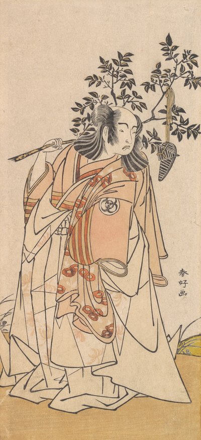 الممثل باندو ميتسوجورو الأول كرجل في Daimyo Attire ، حوالي عام 1778. بواسطة كاتسوكاوا شونكو