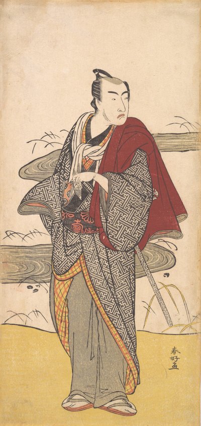 الممثل ماتسوموتو كوشيرو الرابع كرجل ، حوالي 1780. بواسطة كاتسوكاوا شونكو