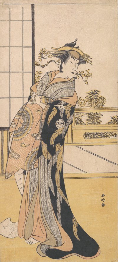 الممثل سيجاوا كيكونوجو الثالث في دور نسائي ، كاليفورنيا. 1780. بواسطة كاتسوكاوا شونكو