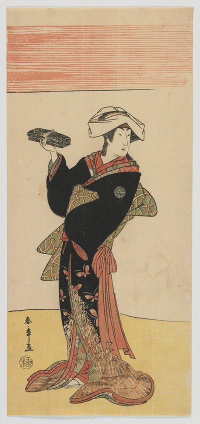 ممثل كابوكي ناكامورا ريكو ، فترة إيدو ، ج .1791-92 (طباعة خشبية ملونة) بواسطة كاتسوكاوا شونشو