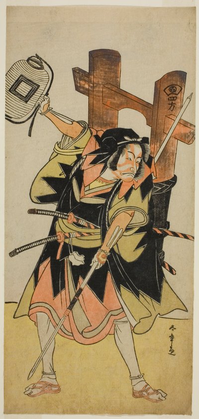 الممثل Ichikawa Danjuro V بدور رونين المخلص بواسطة كاتسوكاوا شونشو