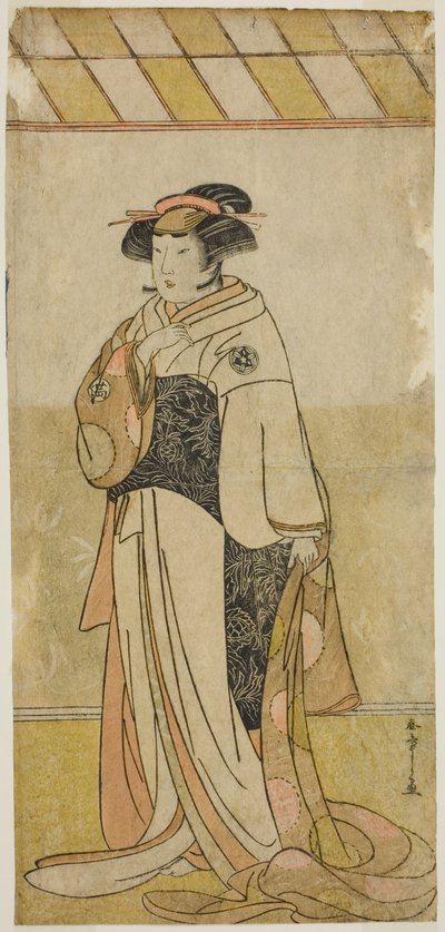 Yamashita Kinsaku II بدور Lady Manko (Manko Gozen) في مسرحية Hatsumombi Kuruwa Soga ، تم عرضها في مسرح ناكامورا في الشهر الأول ، بواسطة كاتسوكاوا شونشو