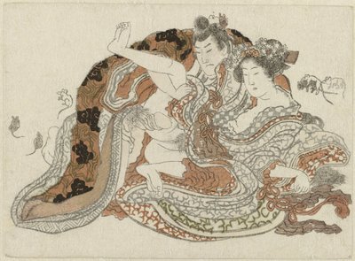 حب الزوجين والجرذان بواسطة Katsushika Hokusai (possibly)