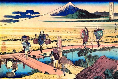 36 vues du Mont Fuji، Japon: vue de Nakahara dans la Province Sagami، Japon - Estampe de Katsushika Hokusai (1760-1849) (ecole ukiyo-e) 1830-1833 State A Pushkin Museum of Fine Arts ، Moscou بواسطة كاتسوشيكا هوكوساي