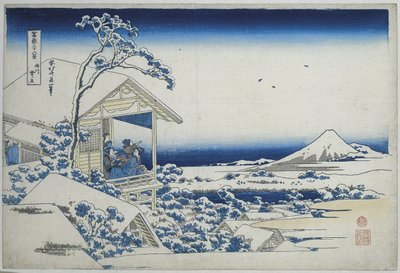 صباح ثلجي في كويشيكاوا Koishikawa yuki no tan (العنوان على الكائن) 36 مشاهد لجبل فوجي (عنوان السلسلة) Fugaku Sanjurokkei (عنوان المسلسل على الكائن) بواسطة نيشيمورا يوهاتشي