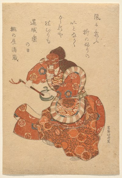 Bugaku Dancer in Genj?raku Role بواسطة كاتسوشيكا هوكوساي
