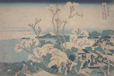 أزهار الكرز في Gotenyama ، حوالي 1829-1833 بواسطة كاتسوشيكا هوكوساي