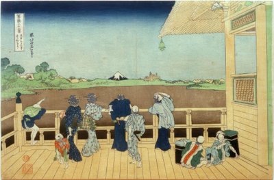 Die Halle Sazaidô des Tempels Gohyaku-Rakanji بواسطة كاتسوشيكا هوكوساي