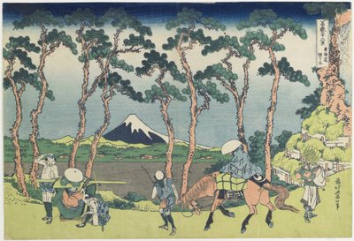 Hodogaya على طريق To_kaido_ ، 1831-1834 بواسطة كاتسوشيكا هوكوساي