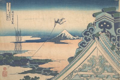 Honganji في Asakusa في Edo Toto Asakusa Honganji ، من السلسلة ستة وثلاثون مشاهدة ... ، كاليفورنيا. 1830-32. بواسطة كاتسوشيكا هوكوساي