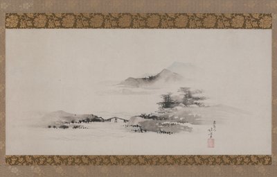 أفقي ، فترة Edo ، c.1801-02 (حبر و لون على ورق مركب كدرج معلقة) بواسطة كاتسوشيكا هوكوساي