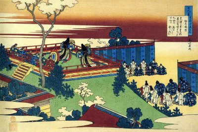 Serie de cent poemes de cent poetes: "Henjo" طباعة كاتسوشيكا هوكوساي (1760-1849) (مدرسة ukiyo-e) مقابل 1830 State Hermitage Saint Petersbourg بواسطة كاتسوشيكا هوكوساي