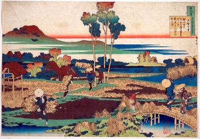 Serie des Cent poemes de cent poettes: "Tenchi Tenno" "طباعة كاتسوشيكا هوكوساي (1760-1849) (مدرسة ukiyo-e) مقابل 1830 State Hermitage Saint Petersbourg بواسطة كاتسوشيكا هوكوساي