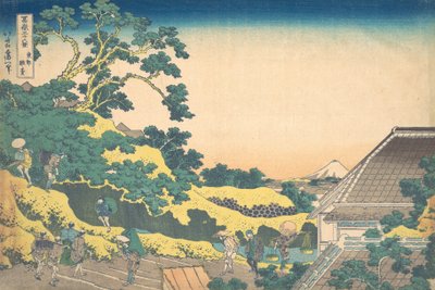Surugadai في Edo Toto Sundai ، من السلسلة ستة وثلاثون مشهدًا لجبل فوجي فوغ ... ، كاليفورنيا. 1830-32. بواسطة كاتسوشيكا هوكوساي