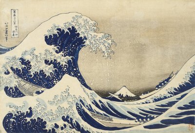 The Great Wave off Kanagawa ، c.1830 (طباعة لوح خشبي) بواسطة كاتسوشيكا هوكوساي