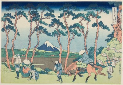 Tokaido Hodogaya, from the series "Thirty-six Views of Mount Fuji (Fugaku sanjurokkei)" بواسطة كاتسوشيكا هوكوساي