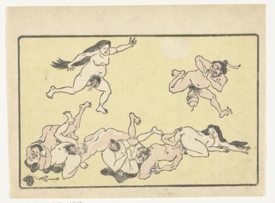 العربدة الذيل الكبير (عنوان المسلسل) بواسطة Kawanabe Kyosai