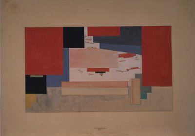 التفوق. رسم ستارة المسرح بواسطة كازيمير سيفرينوفيتش ماليفيتش