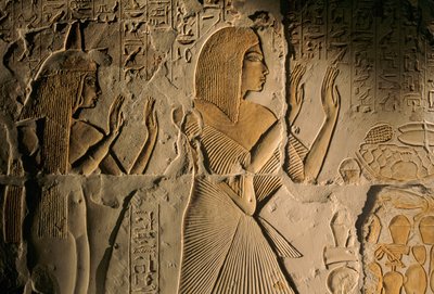 مصر؛ العمارنة؛ مم 6741؛ علم الآثار؛ الأسرة الثامنة عشرة؛ مقبرة مايا، سقارة، سقارة، المملكة الحديثة، 2001 (صورة) بواسطة كينيث جاريت