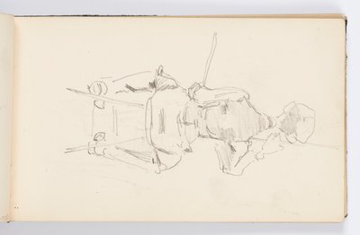 صفحة كراسة الرسم: الفنان في العمل بواسطة Kenyon Cox