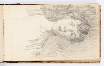 صفحة كراسة الرسم: صورة شخصية بواسطة Kenyon Cox