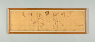 The Common Law، Study for Left Panel of "The Reign of Law،" Frieze for Appellate Court، New York بواسطة كينيون كوكس