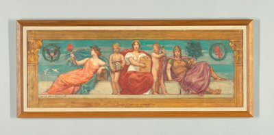The Statute Law، Study for Right Panel of "The Reign of Law،" Frieze for Appellate Court، New York بواسطة كينيون كوكس
