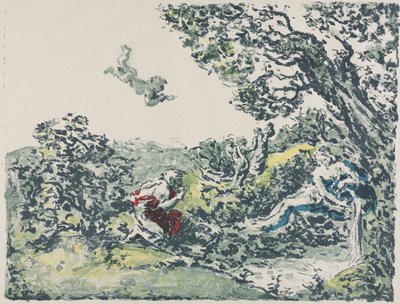 ساتير وكيوبيد الطائر بواسطة كير كزافييه روسيل